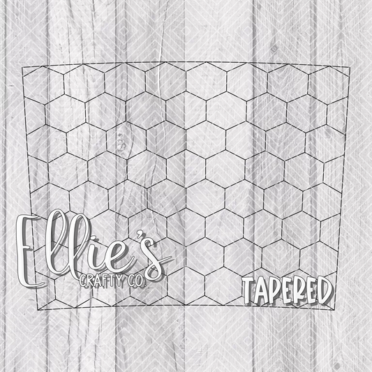 Honeycomb Template for Built 20oz Tapered Tumblers