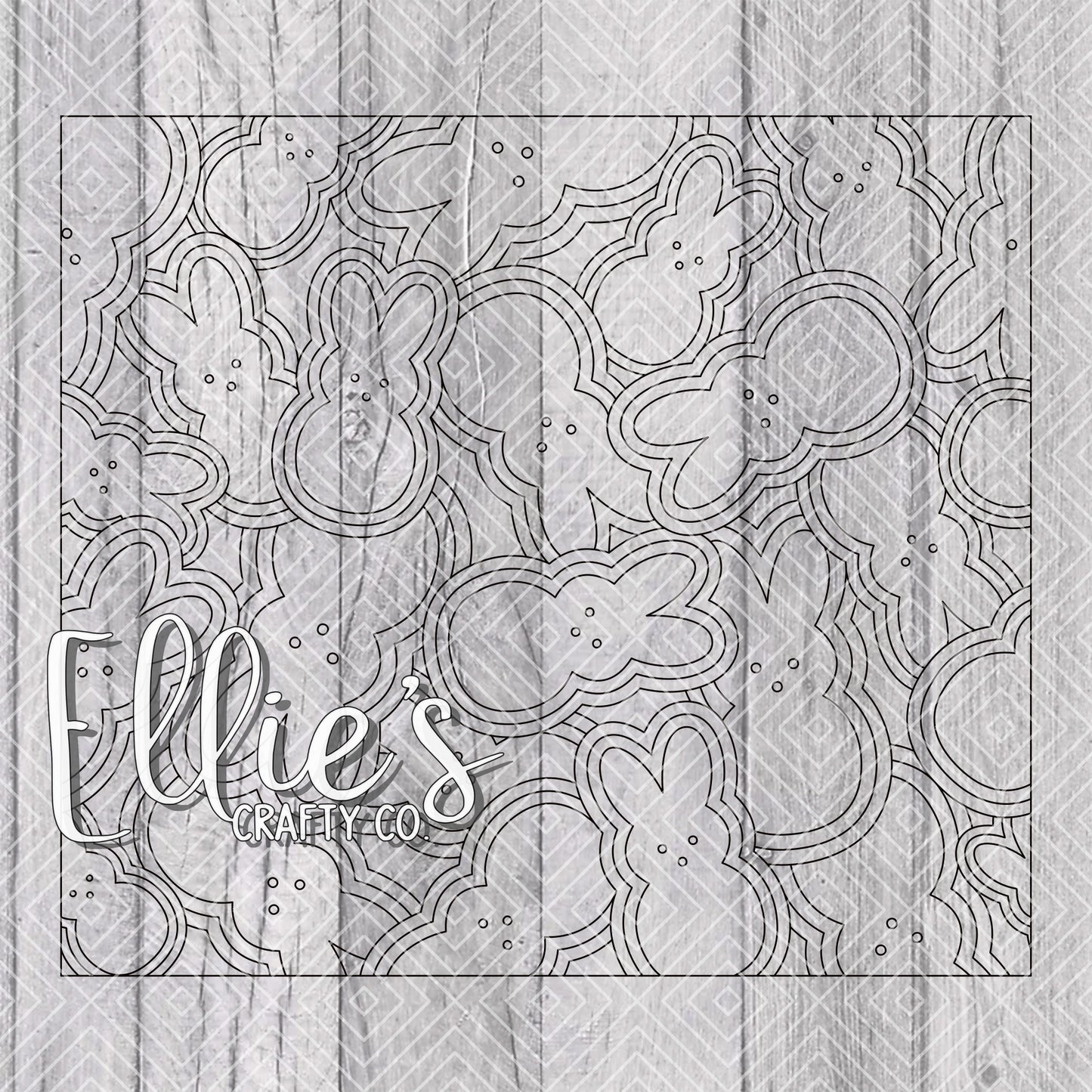Bunny Brust Template for Straight Tumblers