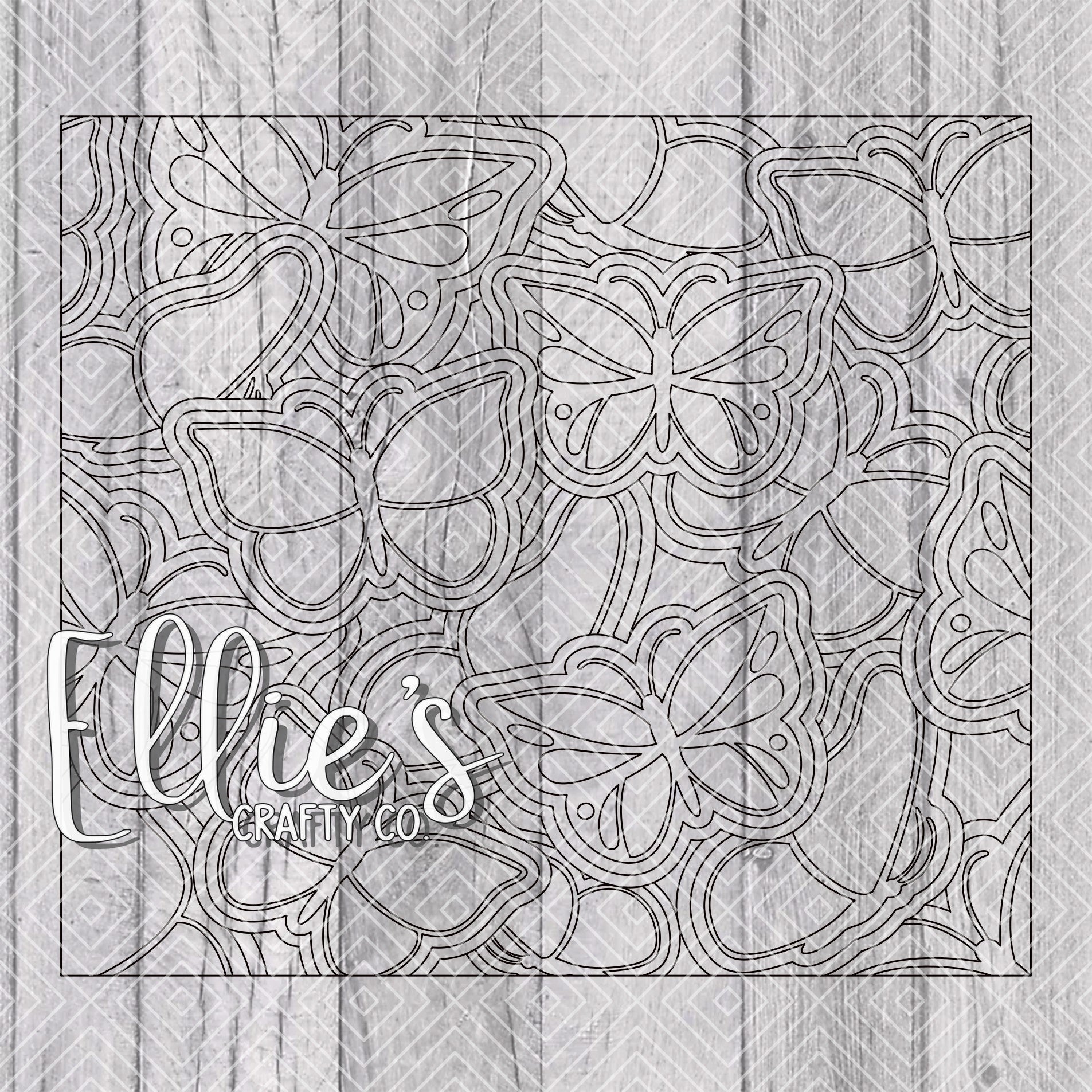 Butterfly Burst Template for 20oz Skinny Straight Tumblers – elliescraftyco butterfly-burst-template-for-20oz-skinny-straight-tumblers-elliescraftyco