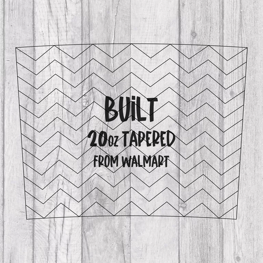 Chevron Template for Built 20oz Tapered Tumblers