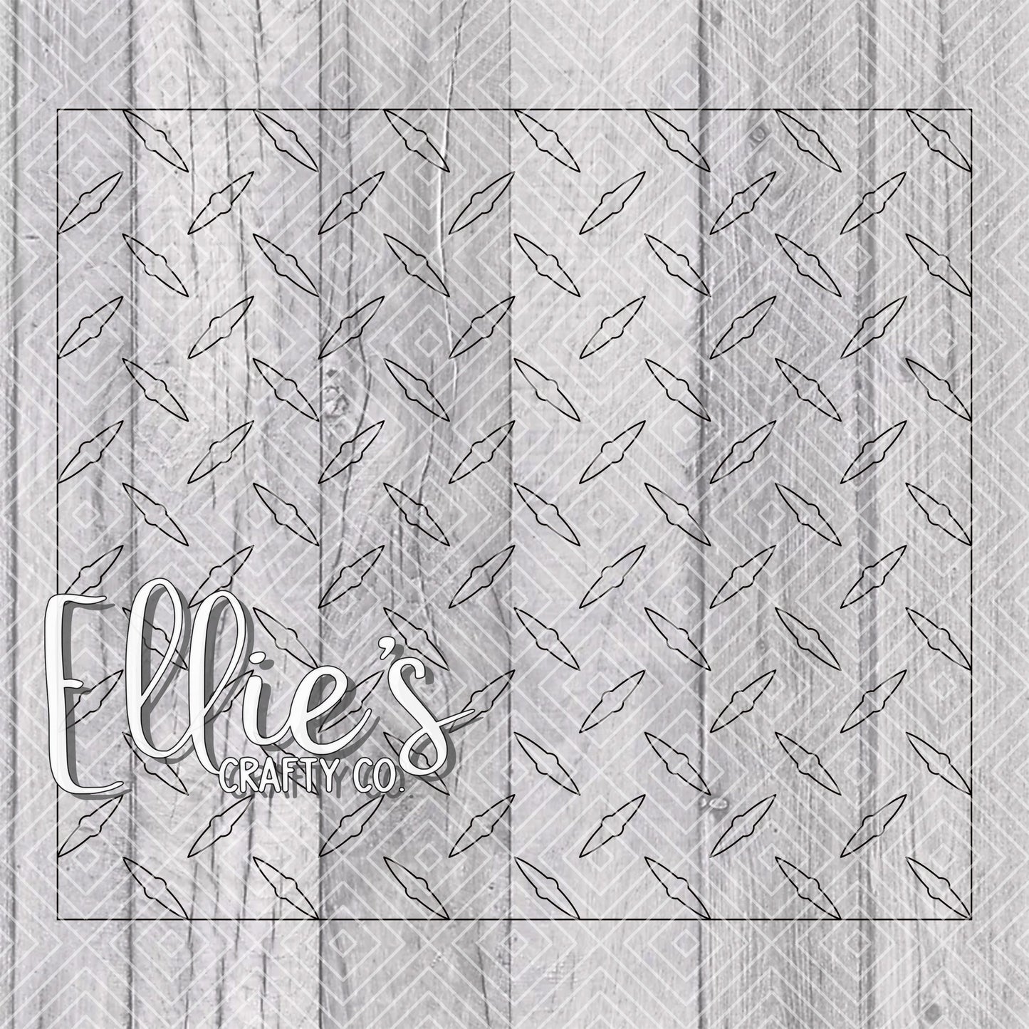 Diamond Plate Template for Straight Tumblers