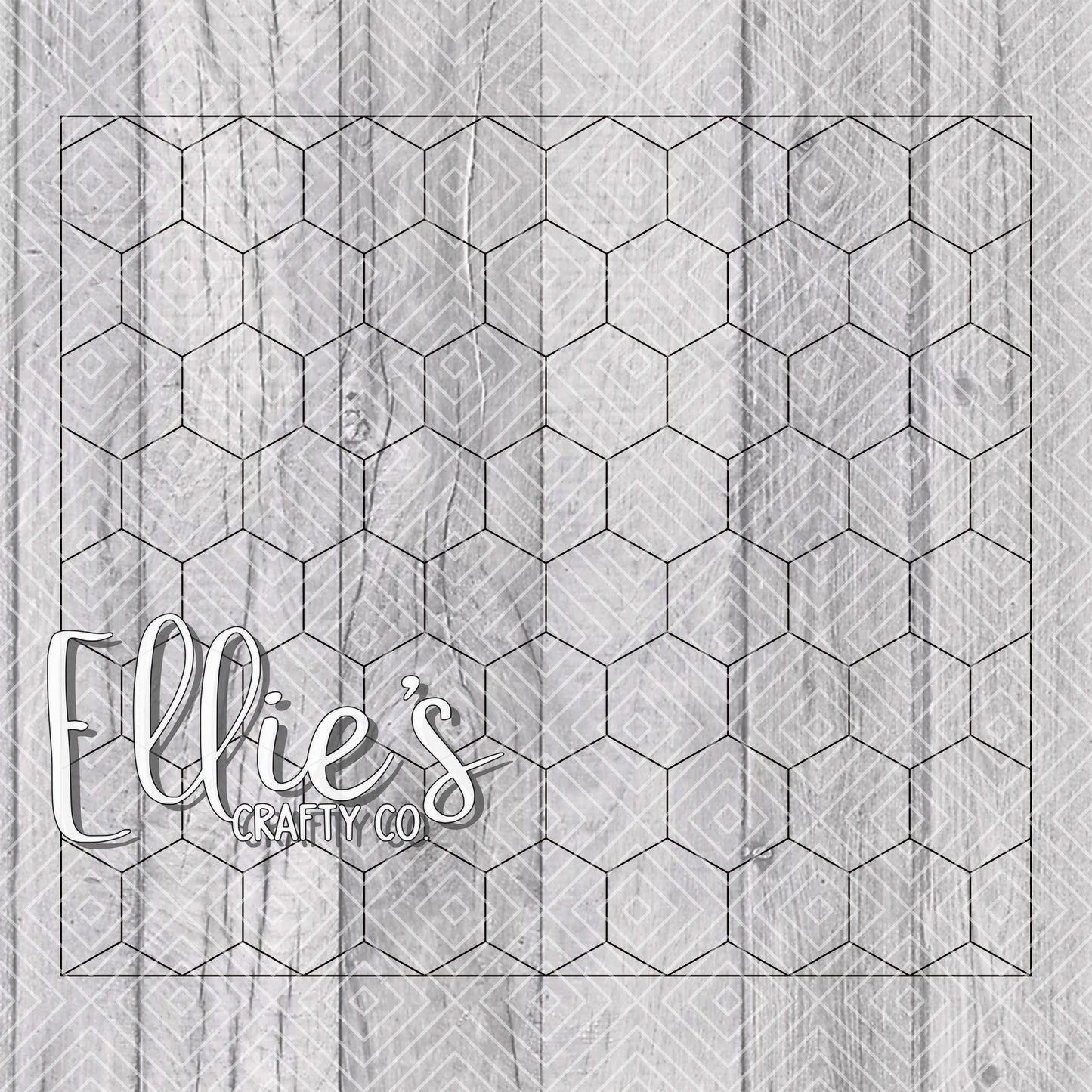 Honeycomb Template for Straight Tumblers