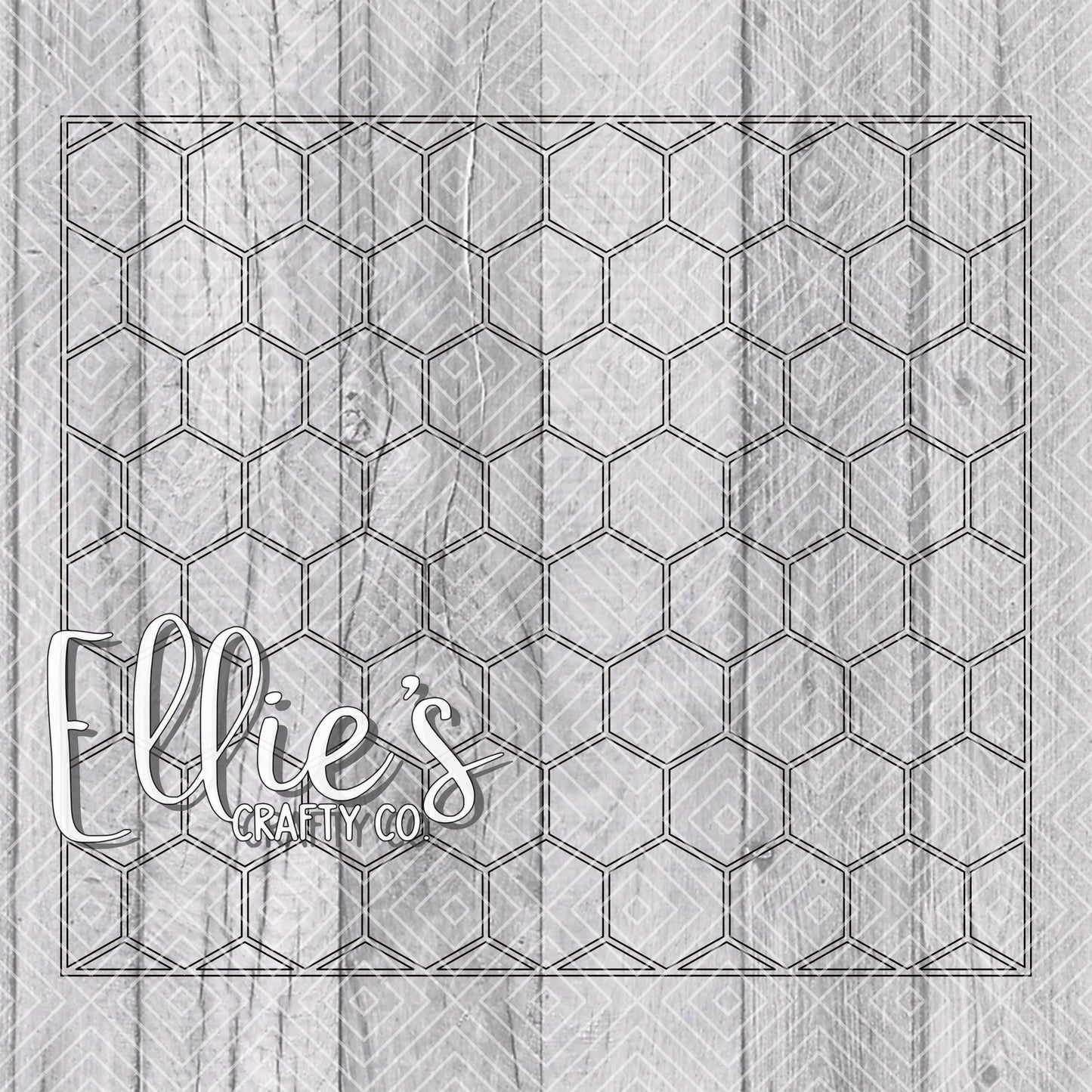 Honeycomb Template for Straight Tumblers