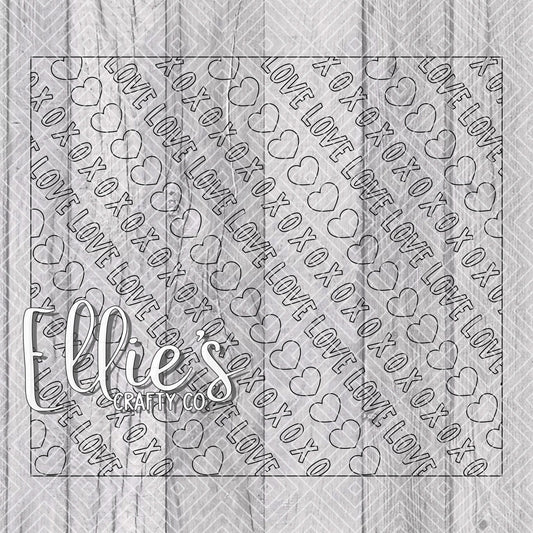 In Love Valentines Template for Straight Tumblers