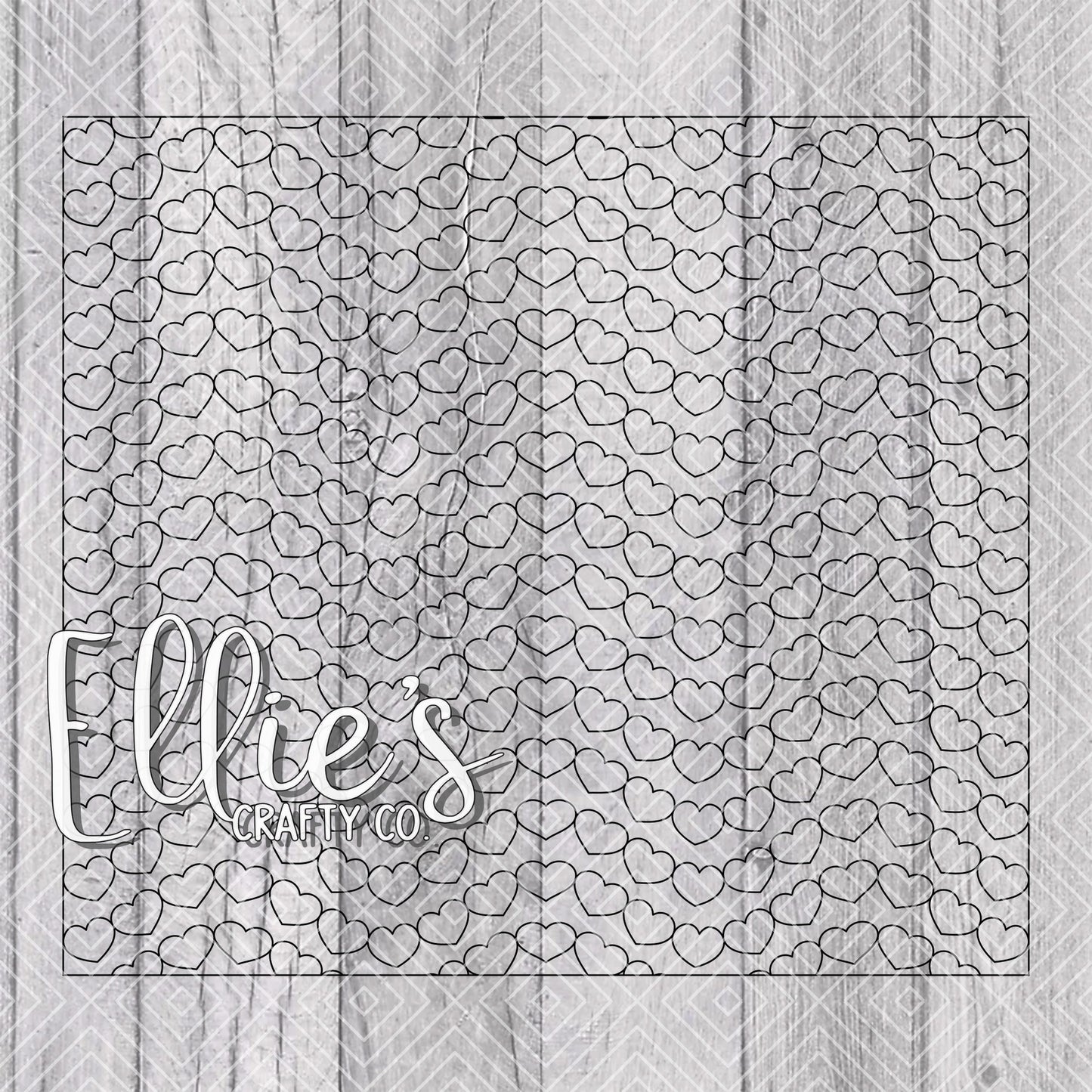 Love Wave Valentines Template for Straight Tumblers