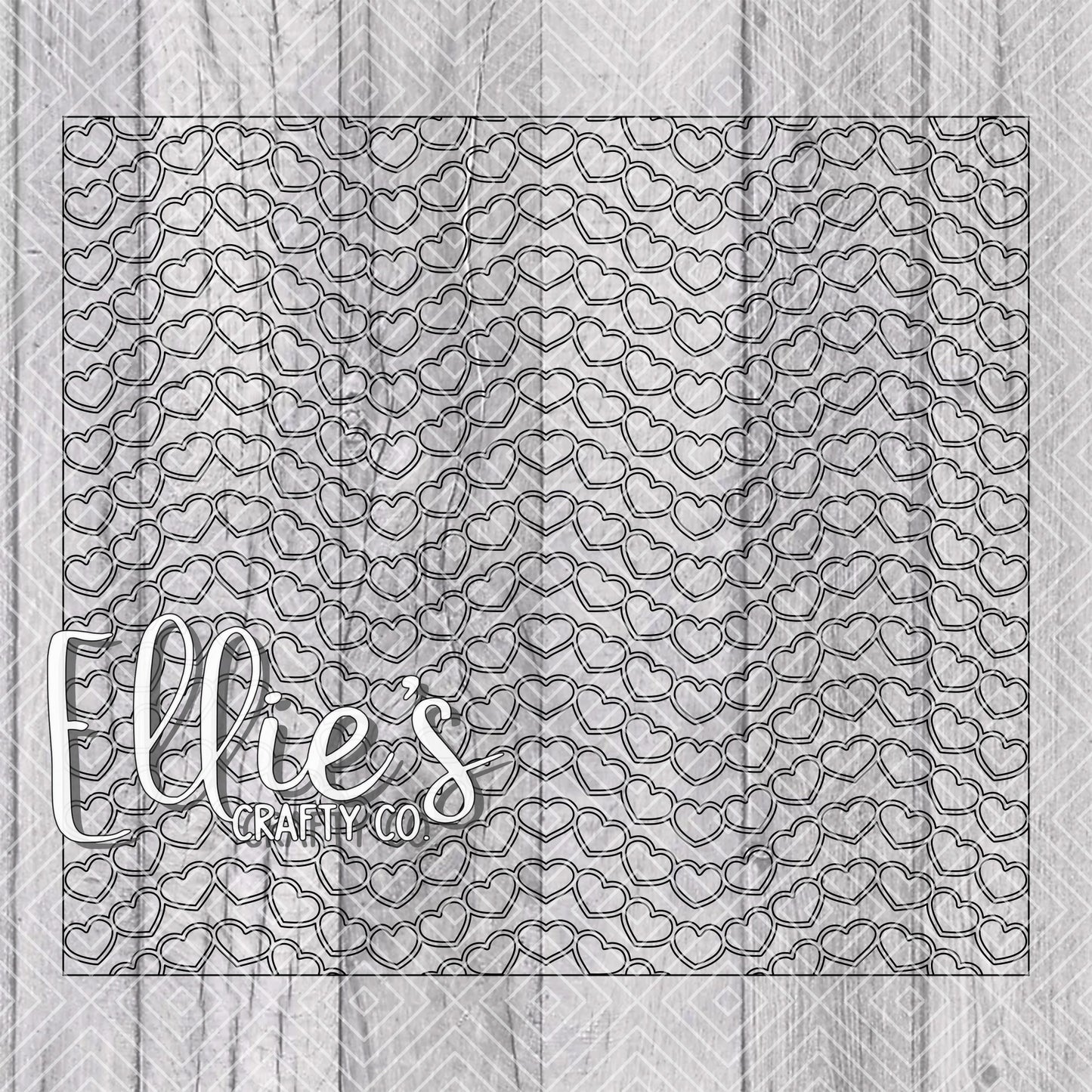 Love Wave Valentines Template for Straight Tumblers