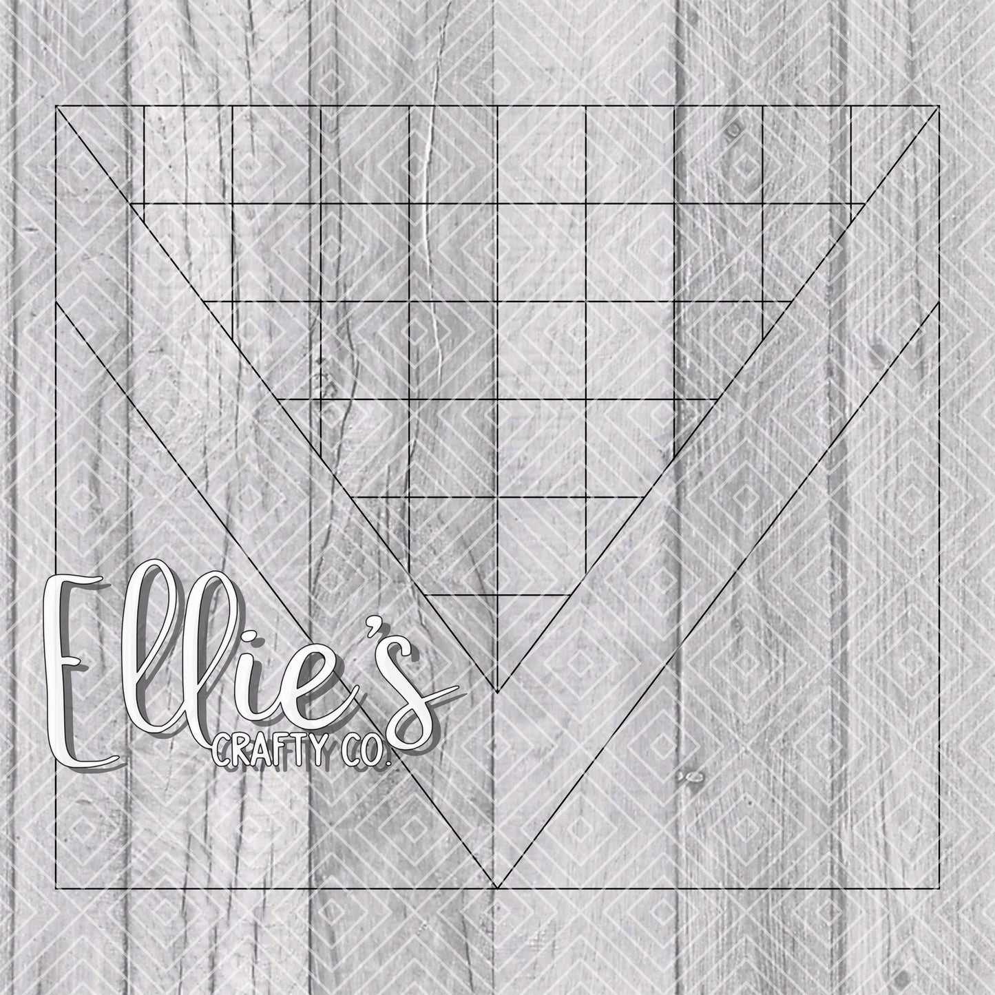 Plaid VSplit Checkered Template for Straight Tumblers