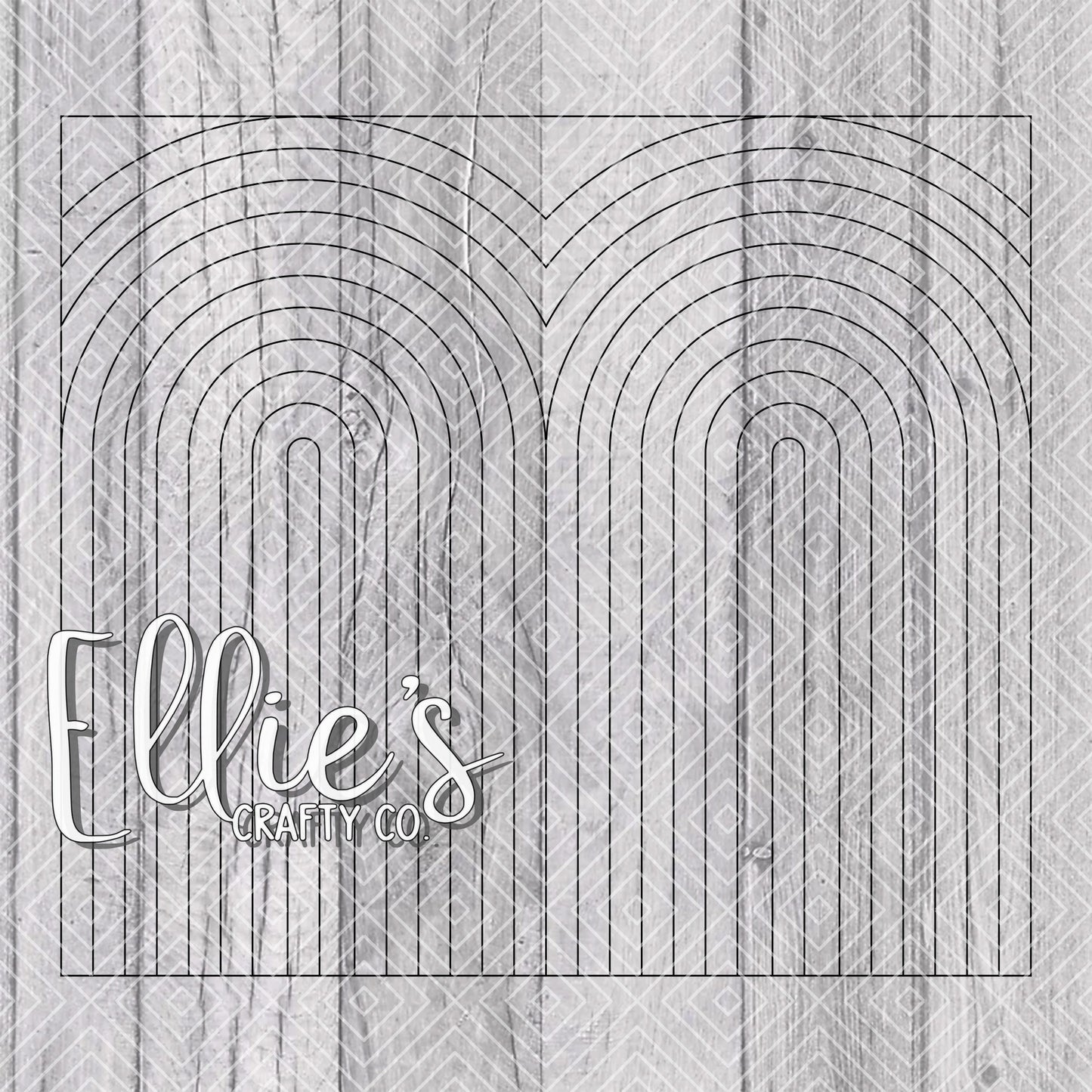 Tall Rainbow Seamless Template for Straight Tumblers