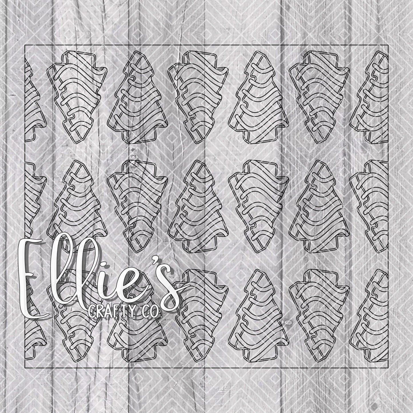 Christmas Cakes Burst Template for Straight Tumblers
