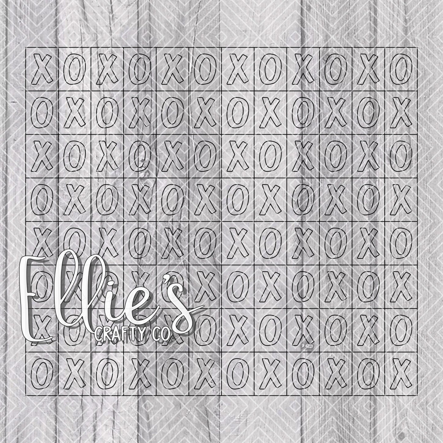 Hugs and Kisses XOXO Valentines Template for Straight Tumblers