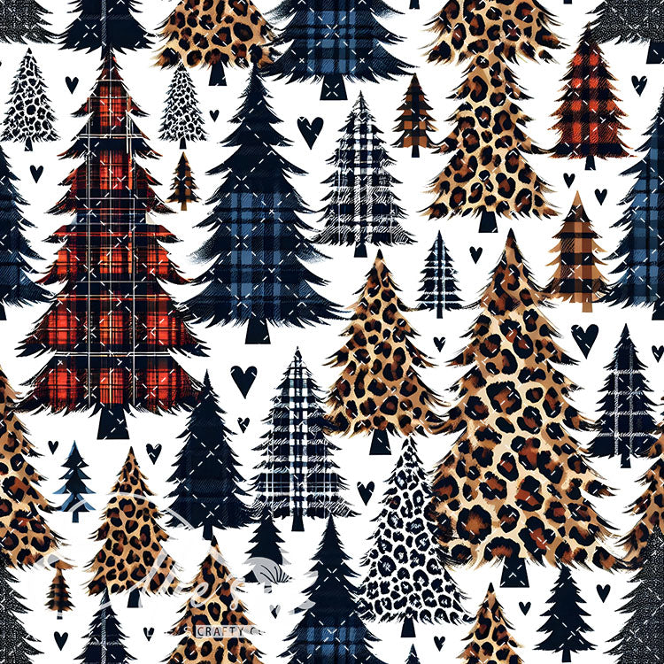 Leopard Christmas 18 Digital Images (Not Seamless)