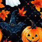 Fall Theme Halloween - 10 Tiled Pattern Digital Images (Seamless) - 11 Pen Wraps (Seamless)