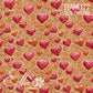 Tooled Leather Hearts - 25 Tiled Pattern Digital Images (Seamless)