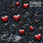 Tooled Leather Hearts - 25 Tiled Pattern Digital Images (Seamless)