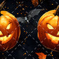 Fall Theme Halloween - 10 Tiled Pattern Digital Images (Seamless) - 11 Pen Wraps (Seamless)