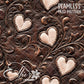 Tooled Leather Hearts - 25 Tiled Pattern Digital Images (Seamless)