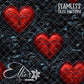 Tooled Leather Hearts - 25 Tiled Pattern Digital Images (Seamless)