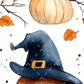 Fall Theme Halloween - 10 Tiled Pattern Digital Images (Seamless) - 11 Pen Wraps (Seamless)