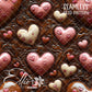 Tooled Leather Hearts - 25 Tiled Pattern Digital Images (Seamless)