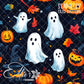 Fall Theme Halloween - 10 Tiled Pattern Digital Images (Seamless) - 11 Pen Wraps (Seamless)