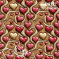 Tooled Leather Hearts - 25 Tiled Pattern Digital Images (Seamless)