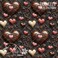 Tooled Leather Hearts - 25 Tiled Pattern Digital Images (Seamless)