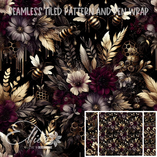Image 284 - Seamless Tiled Pattern Digital Images for Vinyl/Tumbler Wraps & Pen Wraps