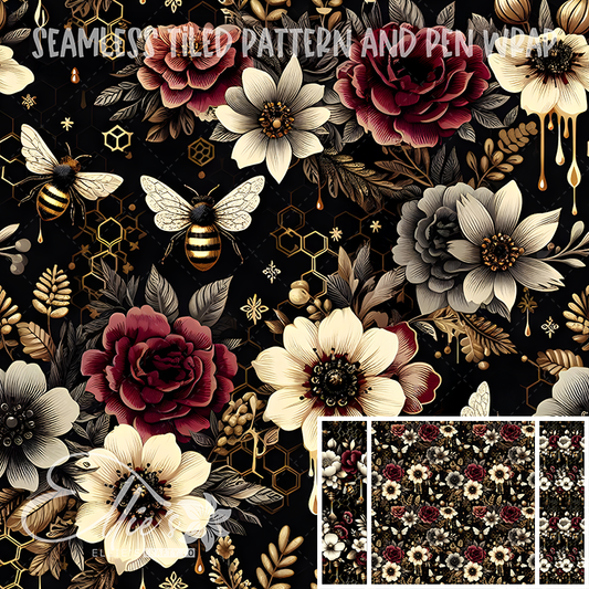 Image 286 - Seamless Tiled Pattern Digital Images for Vinyl/Tumbler Wraps & Pen Wraps