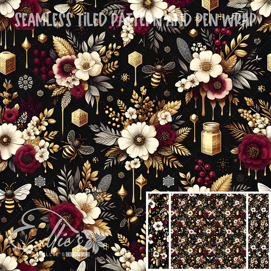 Image 287 - Seamless Tiled Pattern Digital Images for Vinyl/Tumbler Wraps & Pen Wraps