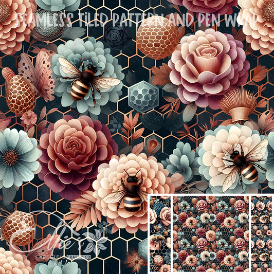 Image 295 - Seamless Tiled Pattern Digital Images for Vinyl/Tumbler Wraps & Pen Wraps