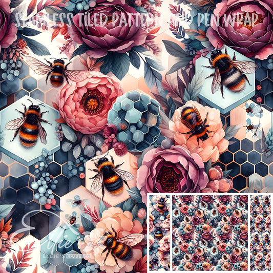 Image 298 - Seamless Tiled Pattern Digital Images for Vinyl/Tumbler Wraps & Pen Wraps