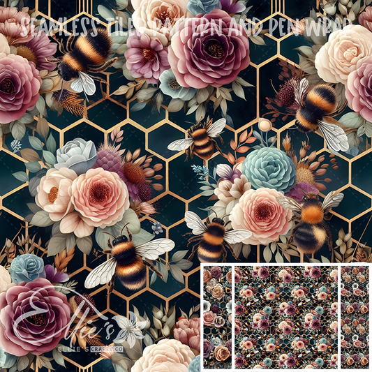 Image 299 - Seamless Tiled Pattern Digital Images for Vinyl/Tumbler Wraps & Pen Wraps