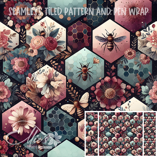 Image 300 - Seamless Tiled Pattern Digital Images for Vinyl/Tumbler Wraps & Pen Wraps