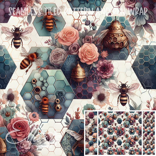 Image 305 - Seamless Tiled Pattern Digital Images for Vinyl/Tumbler Wraps & Pen Wraps
