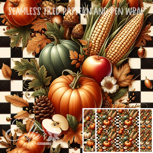 Image 306 - Seamless Tiled Pattern Digital Images for Vinyl/Tumbler Wraps & Pen Wraps