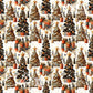 Leopard Christmas - 14 Tiled Pattern Digital Images (Seamless)