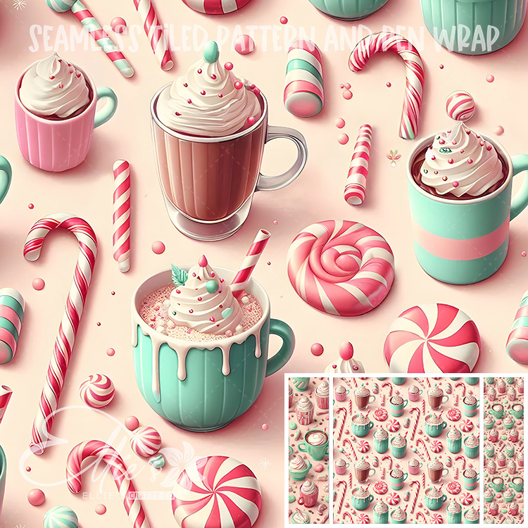 Image 483 - Seamless Tiled Pattern Digital Images for Vinyl/Tumbler Wraps & Pen Wraps