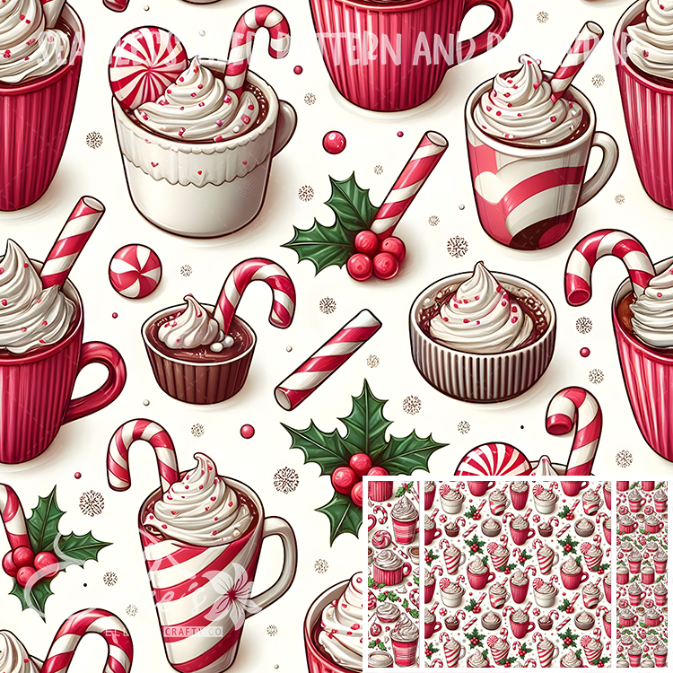 Image 484 - Seamless Tiled Pattern Digital Images for Vinyl/Tumbler Wraps & Pen Wraps