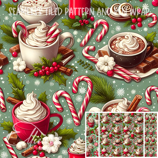 Image 485 - Seamless Tiled Pattern Digital Images for Vinyl/Tumbler Wraps & Pen Wraps