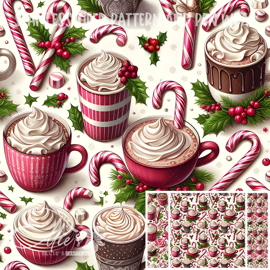 Image 486 - Seamless Tiled Pattern Digital Images for Vinyl/Tumbler Wraps & Pen Wraps