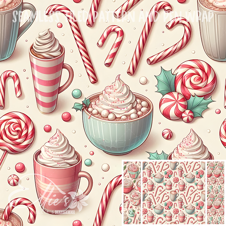 Image 488 - Seamless Tiled Pattern Digital Images for Vinyl/Tumbler Wraps & Pen Wraps