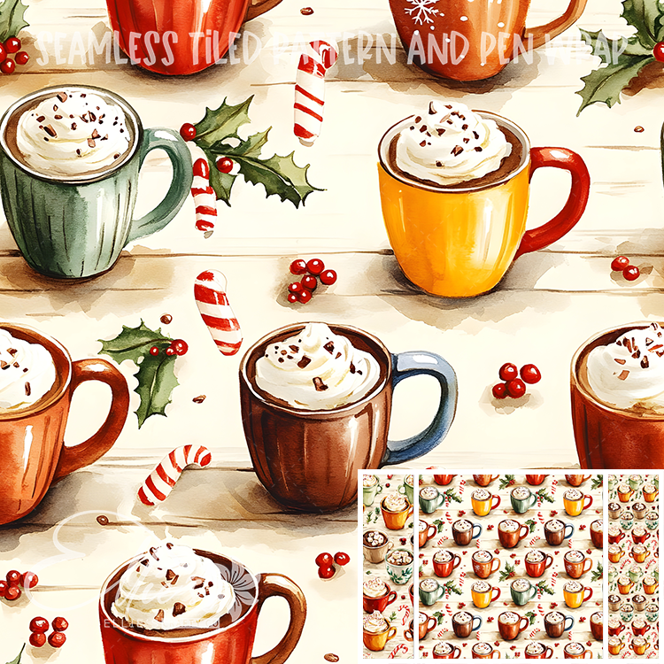 Image 496 - Seamless Tiled Pattern Digital Images for Vinyl/Tumbler Wraps & Pen Wraps