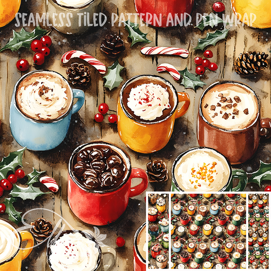 Image 497 - Seamless Tiled Pattern Digital Images for Vinyl/Tumbler Wraps & Pen Wraps