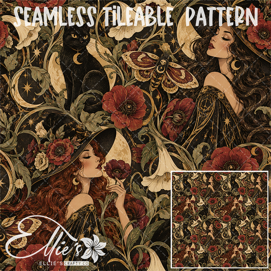 Image 585 - Seamless Tiled Pattern Digital Images for Vinyl/Tumbler Wraps