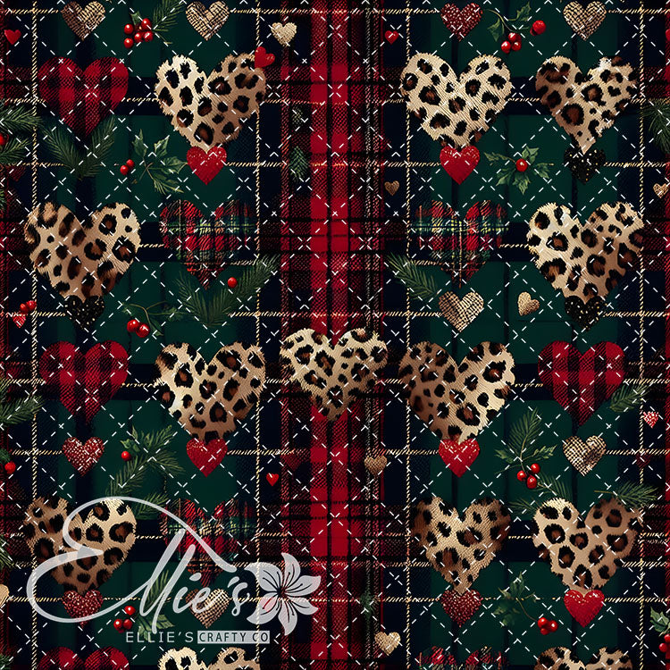 Leopard Christmas 18 Digital Images (Not Seamless)