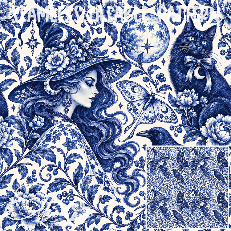 Image 619 - Seamless Tiled Pattern Digital Images for Vinyl/Tumbler Wraps
