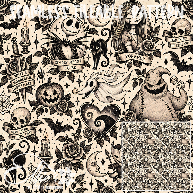 Image 687 - Seamless Tiled Pattern Digital Images for Vinyl/Tumbler Wraps