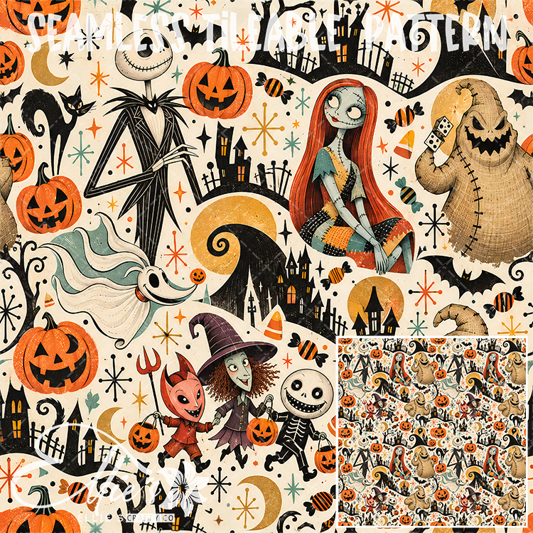 Image 689 - Seamless Tiled Pattern Digital Images for Vinyl/Tumbler Wraps