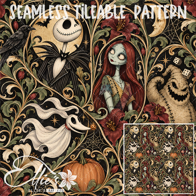 Image 697 - Seamless Tiled Pattern Digital Images for Vinyl/Tumbler Wraps