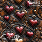 Tooled Leather Hearts - 25 Tiled Pattern Digital Images (Seamless)